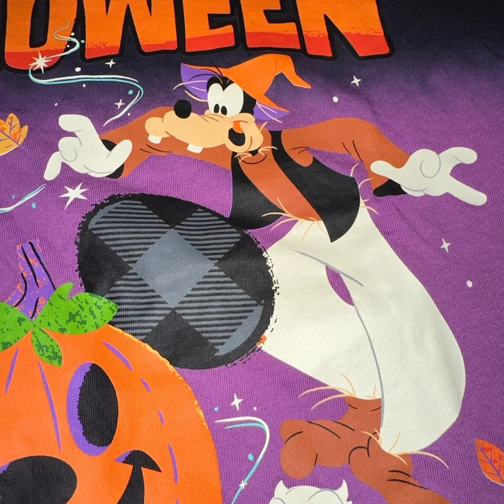 Disney World‎ 2021 Happy Halloween Ombre Mickey Donald Goofy Shirt Kids XL 14